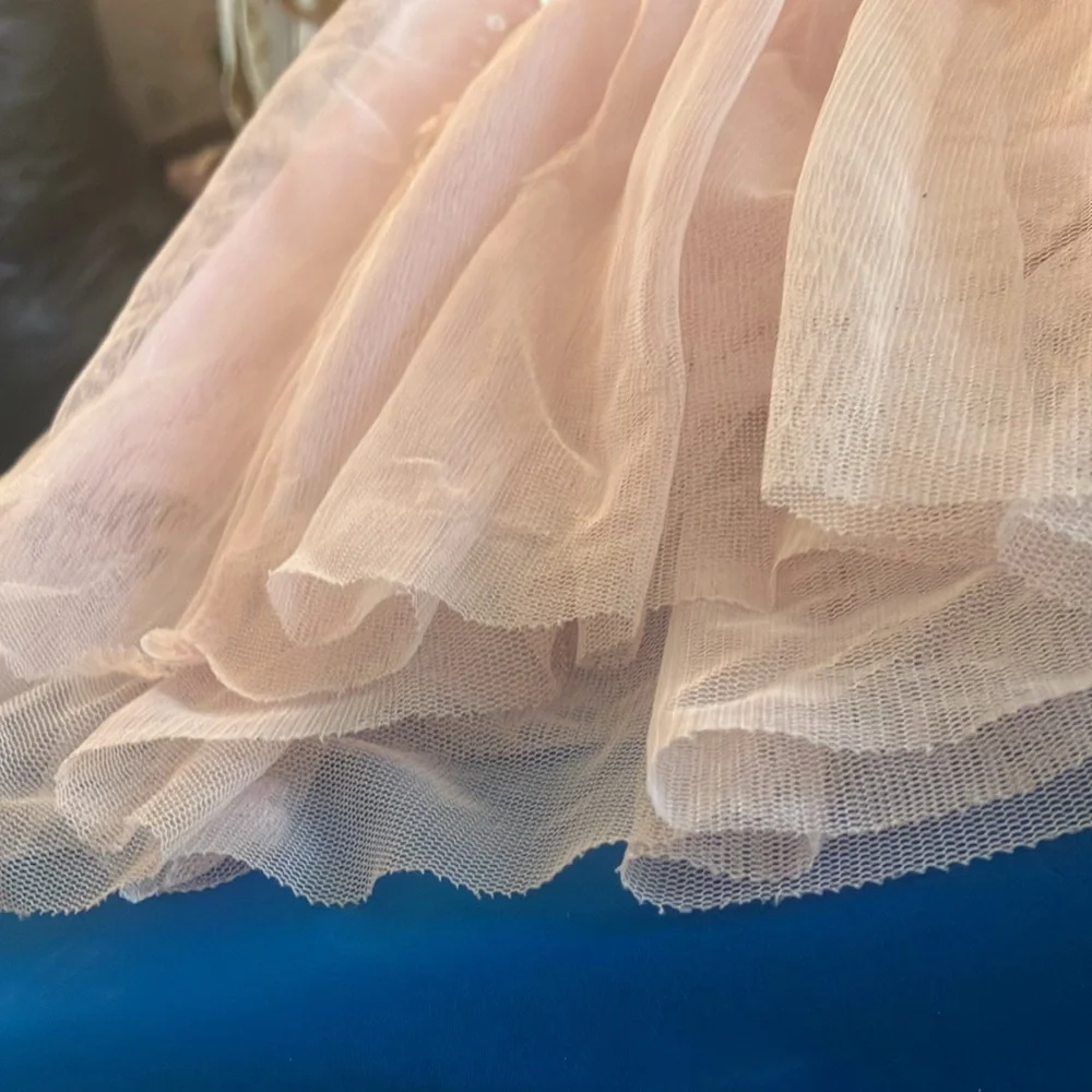 FINAL MARKDOWN Justice Pink Tulle Skort with Sequins 8